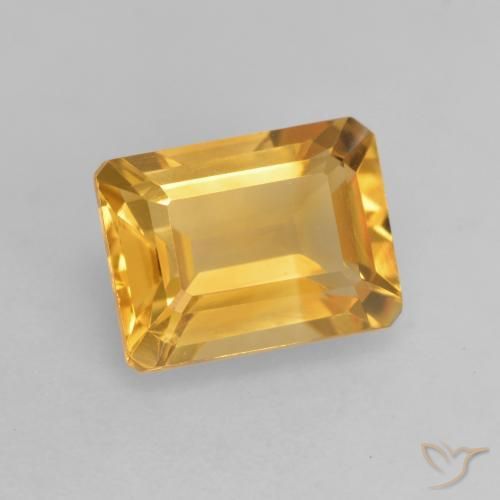 9,17 ctw natürlicher Helles Gold Citrin, Oktagonschliff, VVS-VS
