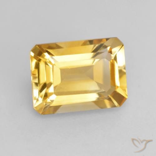 9,17 ctw natürlicher Mittelgold Citrin, Oktagonschliff, VVS-VS
