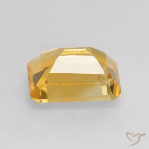 9,17 ctw natürlicher Mittelgold Citrin, Oktagonschliff, VVS-VS