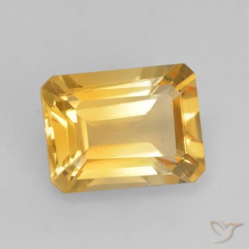 9,17 ctw natürlicher Mittleres Gold Citrin, Oktagonschliff, VVS-VS