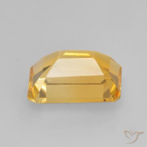 9,17 ctw natürlicher Mittleres Gold Citrin, Oktagonschliff, VVS-VS