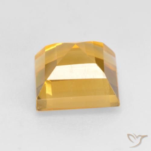 9,17 ctw natürlicher Mittleres Gold Citrin, Quadrat, VVS-VS