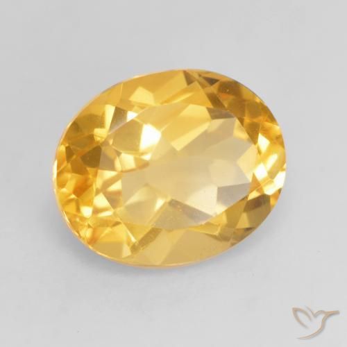 9,17 ctw natürlicher Helles Gold Citrin, Oval, VVS-VS