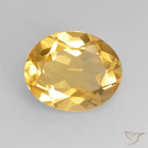3.14ct Natürlicher Mittleres Gold Citrin, Oval, VVS-VS