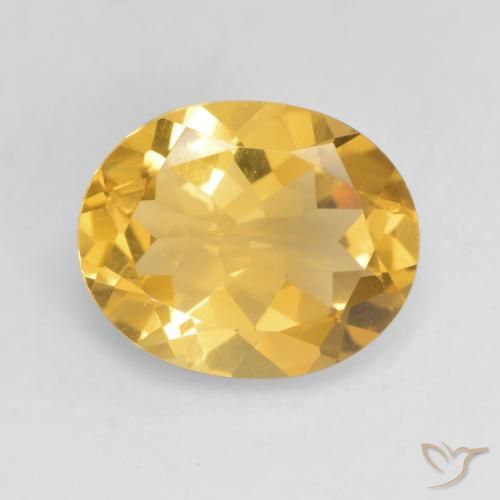3.00ct Natürlicher Helles Gold Citrin, Oval, VVS-VS