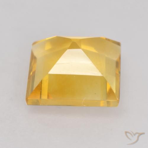 9,17 ctw natürlicher Helles Gold Citrin, Quadrat, VVS-VS