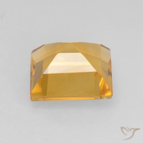 9,17 ctw natürlicher Helles Gold Citrin, Quadrat, VVS-VS
