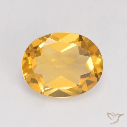 3.08ct Natürlicher Helles Gold Citrin, Oval, VVS-VS