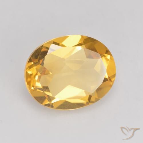 9,17 ctw natürlicher Helles Gold Citrin, Oval, VVS-VS