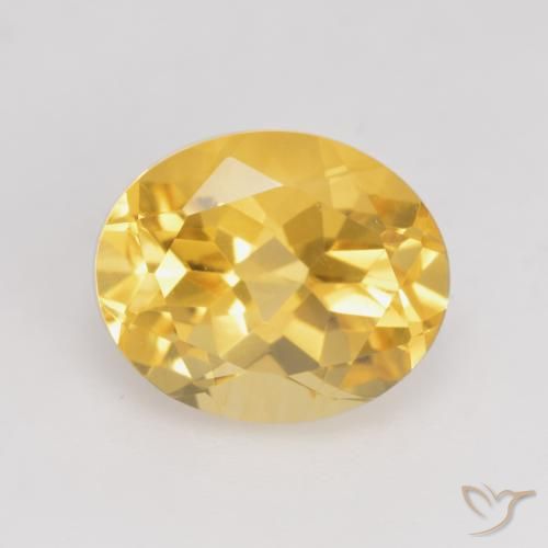 3.56ct Natürlicher Helles Gold Citrin, Oval, VVS-VS