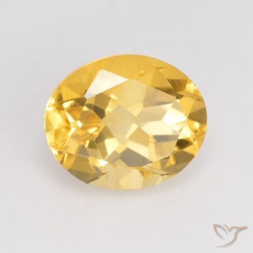 9,17 ctw natürlicher Helles Gold Citrin, Oval, VVS-VS