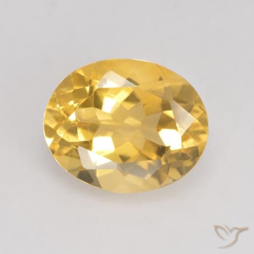 3.43ct Natürlicher Helles Gold Citrin, Oval, VVS-VS