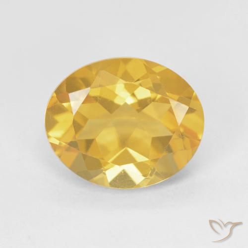 3.52ct Natürlicher Mittleres Gold Citrin, Oval, VVS-VS