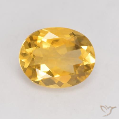 3.13ct Natürlicher Helles Gold Citrin, Oval, VVS-VS