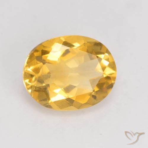 9,17 ctw natürlicher Helles Gold Citrin, Oval, VVS-VS