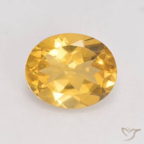 3.26ct Natürlicher Mittleres Gold Citrin, Oval, VVS-VS