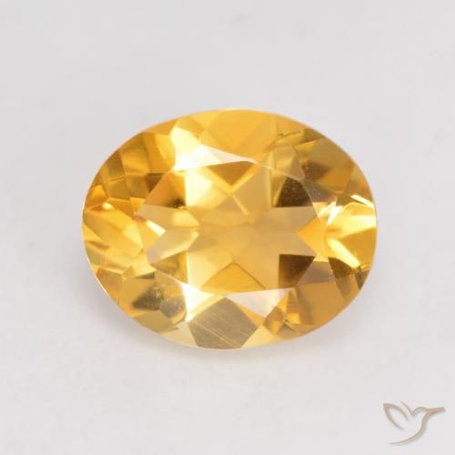 3.25ct Natürlicher Dunkelgolden Citrin, Oval, VVS-VS