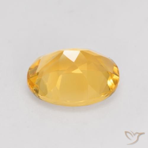9,17 ctw natürlicher Dunkelgolden Citrin, Oval, VVS-VS