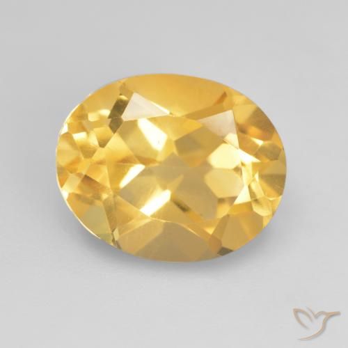 3.26ct Natürlicher Mittleres Gold Citrin, Oval, VVS-VS