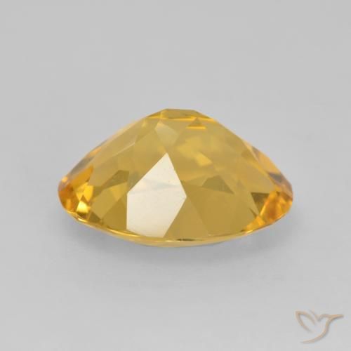 9,17 ctw natürlicher Mittelgold Citrin, Oval, VVS-VS