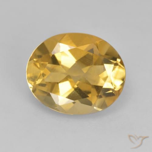 3.49ct Natürlicher gold-orange Citrin, Oval, VVS-VS