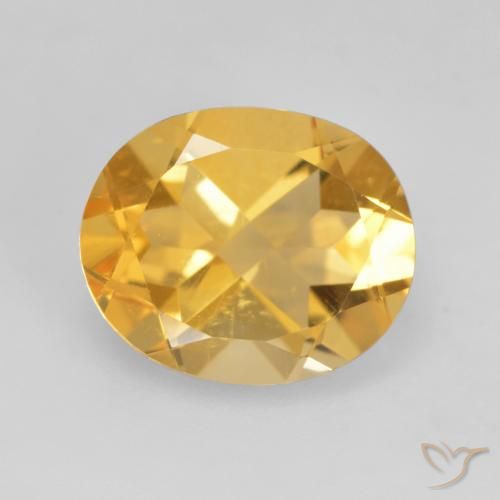 3.42ct Natürlicher Mittleres Gold Citrin, Oval, VVS-VS