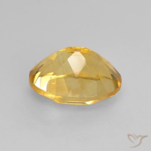 9,17 ctw natürlicher Tiefes Goldorange Citrin, Oval, VVS-VS