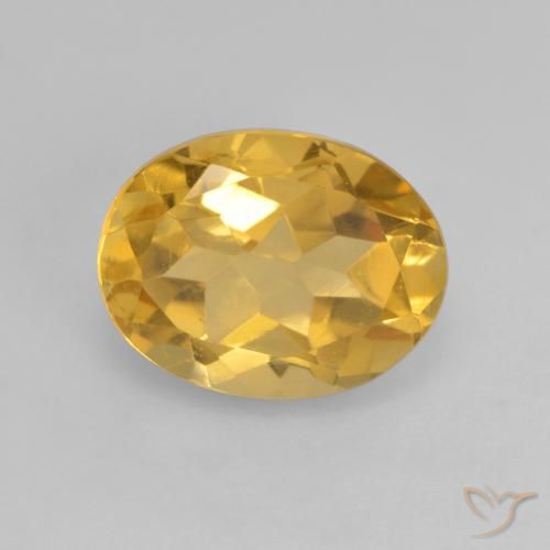 1.91ct Natürlicher gold-orange Citrin, Oval, VVS-VS