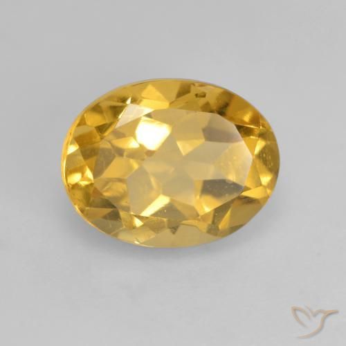 9,17 ctw natürlicher gold-orange Citrin, Oval, VVS-VS