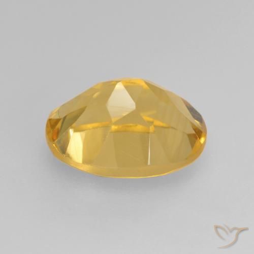 9,17 ctw natürlicher gold-orange Citrin, Oval, VVS-VS