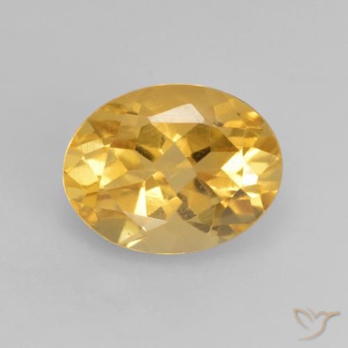 2.02ct Natürlicher gold-orange Citrin, Oval, VVS-VS