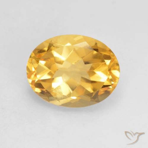 1.93ct Natürlicher Helles Gold Citrin, Oval, VVS-VS