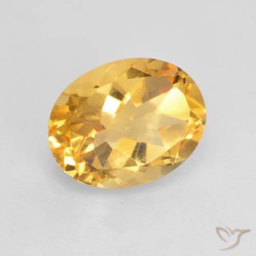 9,17 ctw natürlicher Helles Gold Citrin, Oval, VVS-VS