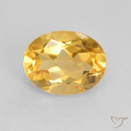 1.86ct Natürlicher Helles Gold Citrin, Oval, VVS-VS
