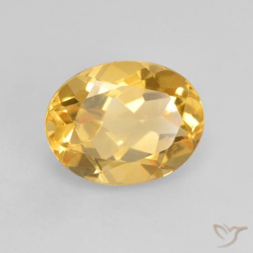 9,17 ctw natürlicher Helles Gold Citrin, Oval, VVS-VS