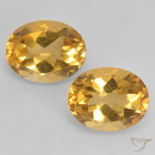 3.57ctw Natürlicher Mittel-Dunkelgold Citrin, Oval, VVS-VS