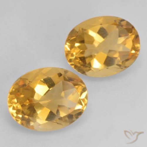 3.57 ct natürliche Mittel-Dunkelgold Citrin-Edelsteine, Oval, VVS-VS