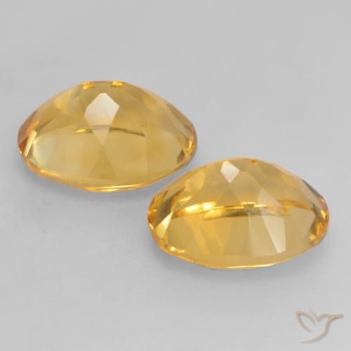 3.57 ct natürliche Mittel-Dunkelgold Citrin-Edelsteine, Oval, VVS-VS
