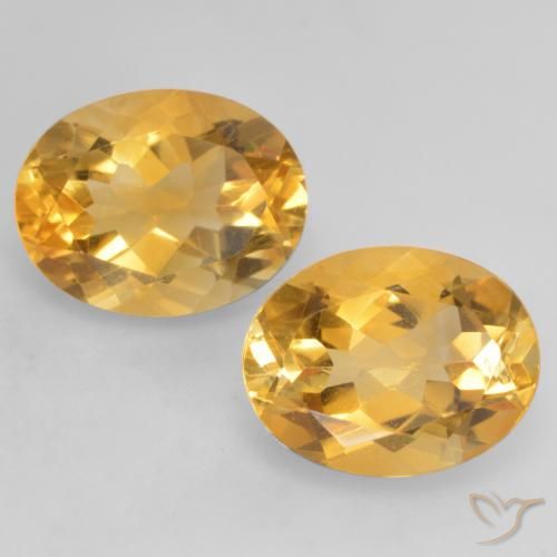 3.46ctw Natürlicher Mittel-Dunkelgold Citrin, Oval, VVS-VS