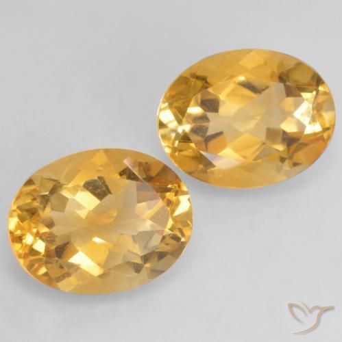3.46 ct natürliche Mittel-Dunkelgold Citrin-Edelsteine, Oval, VVS-VS