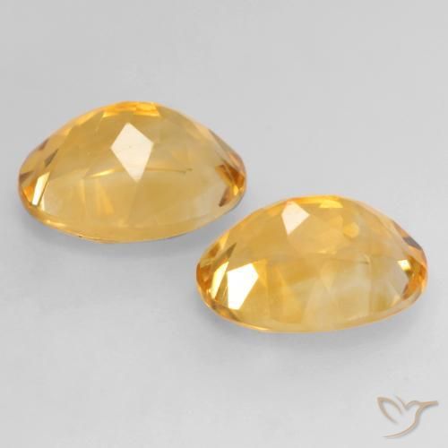 3.46 ct natürliche Mittel-Dunkelgold Citrin-Edelsteine, Oval, VVS-VS