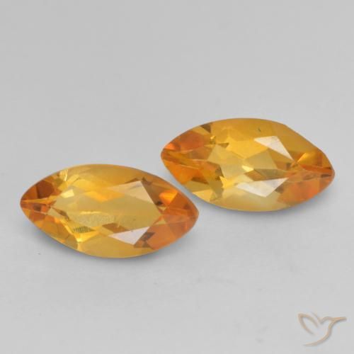 0.95 ct natürliche Mittelorange Citrin-Edelsteine, Marquise, VVS-VS