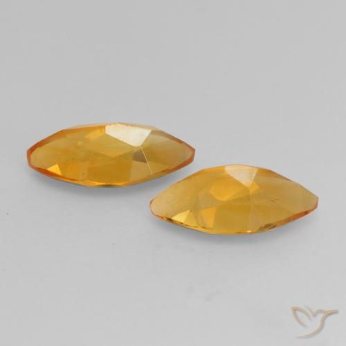 0.95 ct natürliche Mittelorange Citrin-Edelsteine, Marquise, VVS-VS