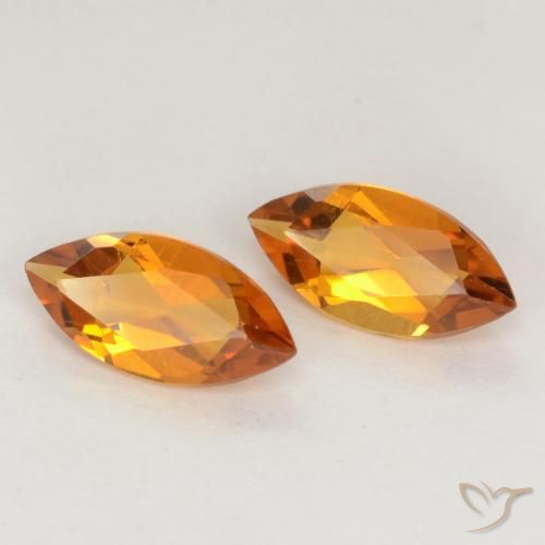 0.93 ct natürliche Dunkelorange Citrin-Edelsteine, Marquise, VVS-VS