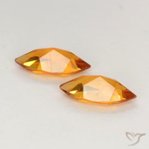 0.93 ct natürliche Dunkelorange Citrin-Edelsteine, Marquise, VVS-VS