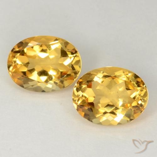 3.55ctw Natürlicher Mittelgold Citrin, Oval, VS