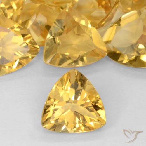 1.50ct Natürlicher Tiefes Gold Citrin, Trillion, VVS-VS