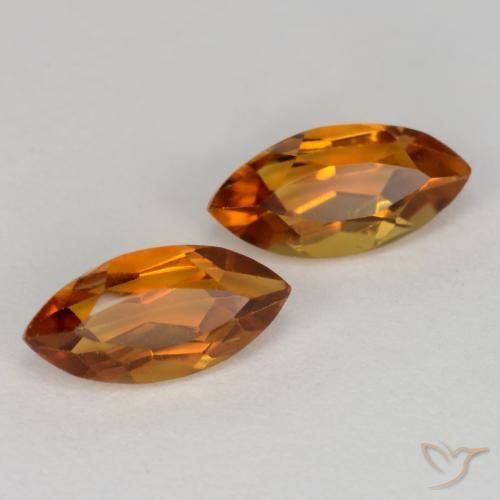 1.27 ct natürliche Mittelorange Citrin-Edelsteine, Marquise, VS
