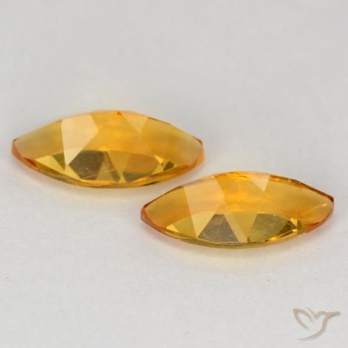1.08 ct natürliche Tiefes Orange-Gold Citrin-Edelsteine, Marquise, VS
