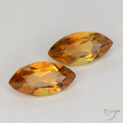1.19 ct natürliche Mittelorange Citrin-Edelsteine, Marquise, VS